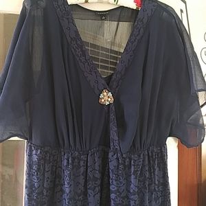 Torrid Lace Dress 16 / 18 Navy